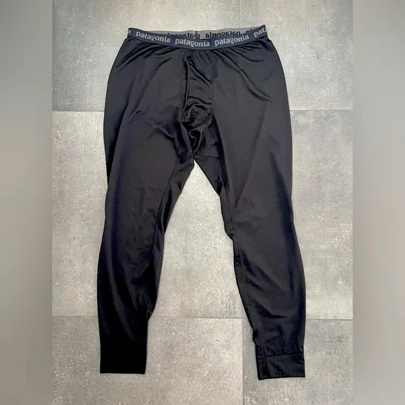 Patagonia Men's Capilene Thermal MidWeight Bottoms Black Baselayer Pants XL - Picture 4 of 10